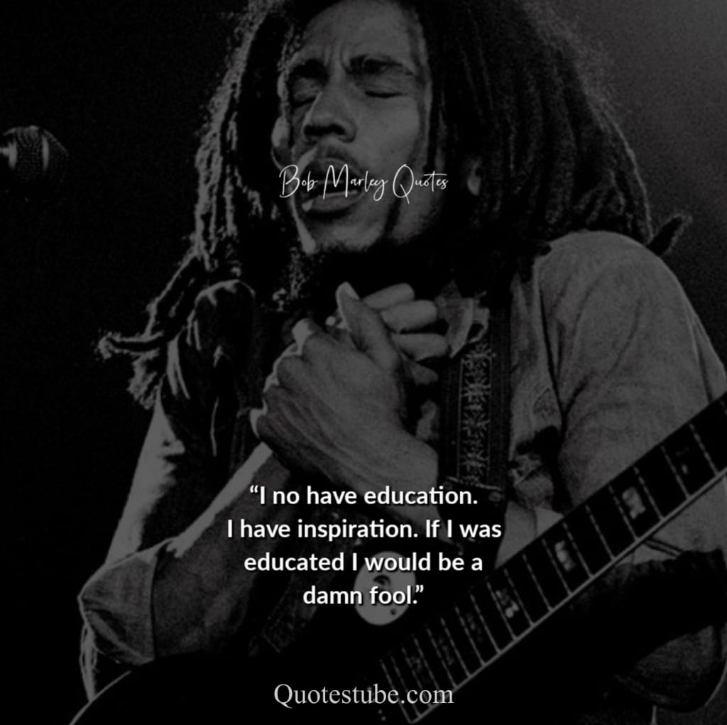 Bob Marley Inspirational Lines